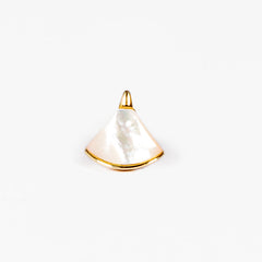 Mono Orecchino Madreperla in argento 925 placcato oro 18k e madreperla Fofo Somani