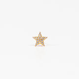 Mono Orecchino Stella Small Mono orecchino in argento 925 placcato oro rosa e zirconi Fofo somani
