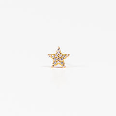 Mono Orecchino Stella Small Mono orecchino in argento 925 placcato oro rosa e zirconi Fofo somani