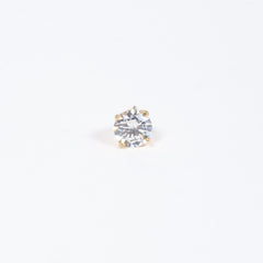 Monorecchino Punto Luce Medium Argento 925 placcato Oro Fofo Somani