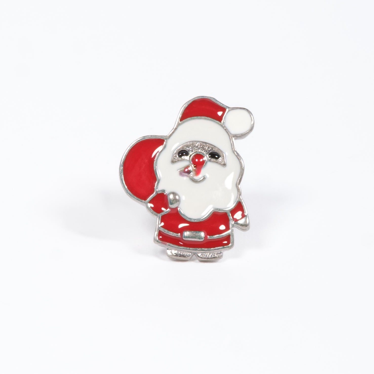 Monorecchino Santa Claus Argento 925 Rodiato Fofo Somani