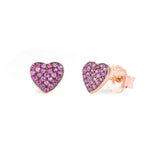 Monorecchino Cuore Rose'
