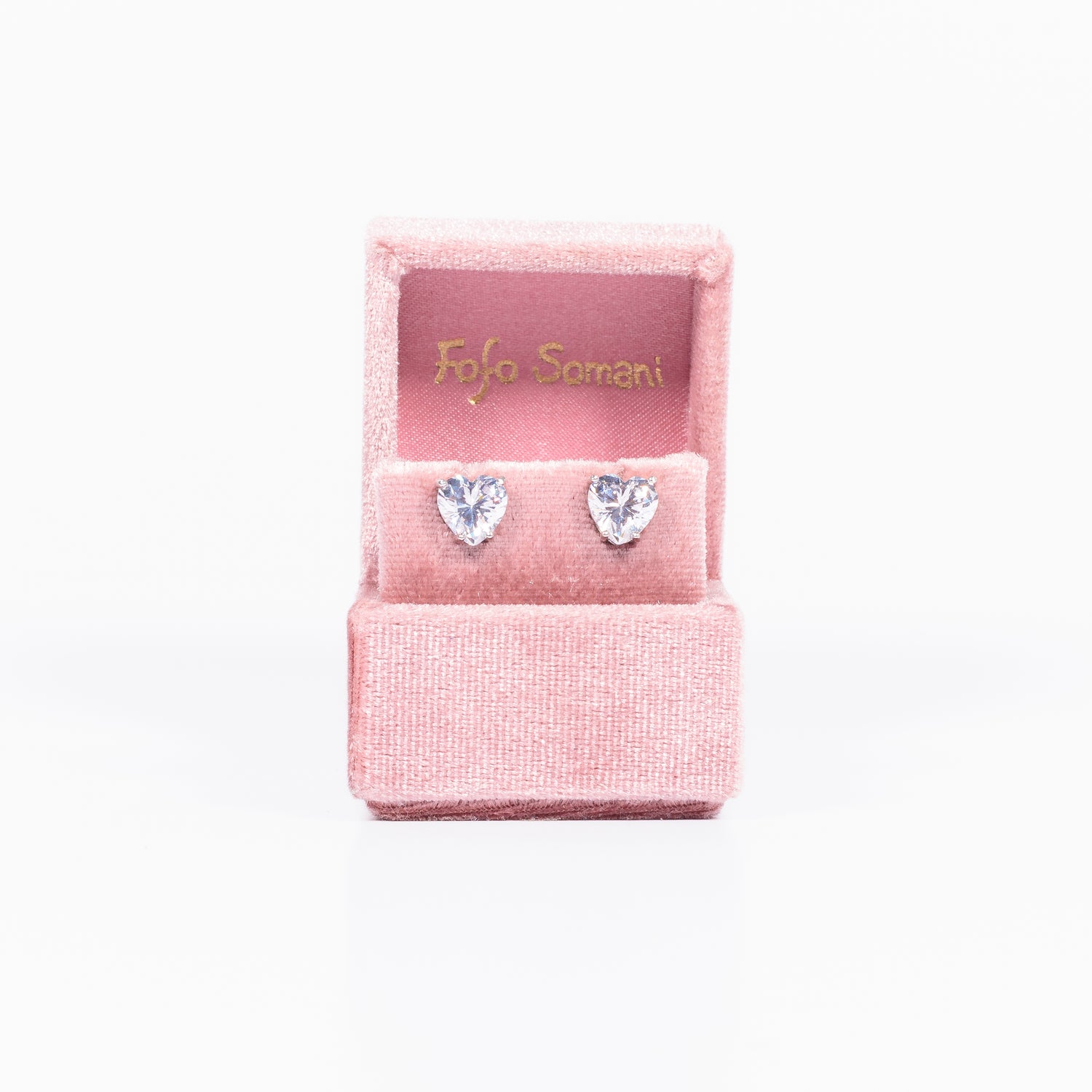 Monorecchino Heart Argento 925 Zirconi Fofo Somani Confezione
