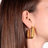Orecchini Dolly in argento 925 rodiato o placcato oro 18k Super leggeri Fofo Somani Modella