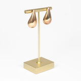 Orecchini Goccia argento 925 placcato oro rosa Fofo Somani
