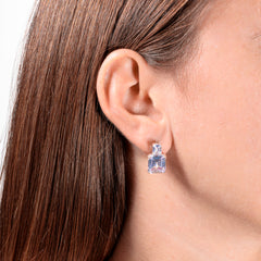 Orecchini Travel Jewelry Argento 925 Zirconi Fofo somani Modella