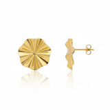 Orecchino Foglia Argento925 Placcato Oro18k Fofo Somani