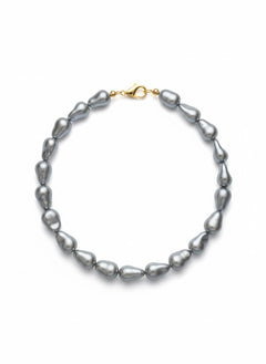 chocker glamour perle vetro chiusura argento925 placcato oro18k argento Fofo Somani